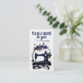  naaimachine naaister quilter kaart visitekaartje (Staand voorkant)