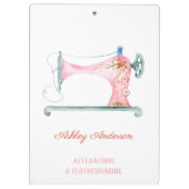 naaimachine naaister Waterverf klembord (Achterkant)