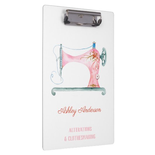 naaimachine naaister Waterverf klembord (Rechts)