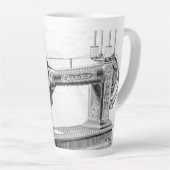 naaimachine-naald latte mok (Rechterhoek)