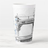 naaimachine-naald latte mok (Voorkant)