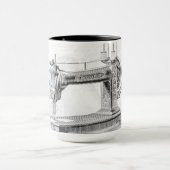  naaimachine-naald Latte Mok (Midden)