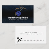 Naaimachine Naalden Knoop | Jean Stof Visitekaartje (Voorkant / Achterkant)