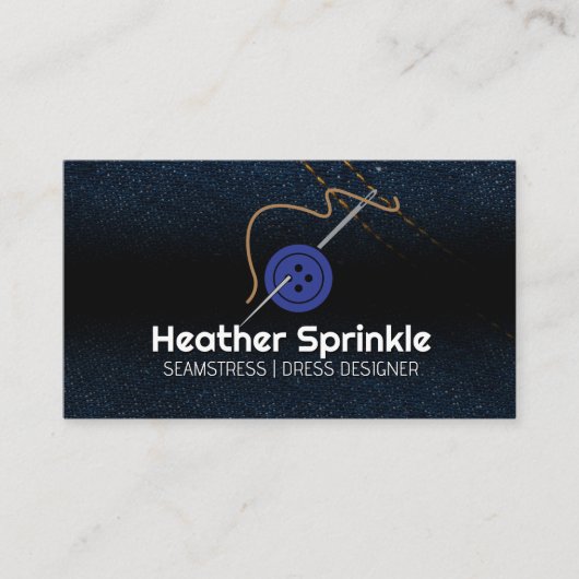 Naaimachine Naalden Knoop | Jean Stof Visitekaartje (Voorkant)