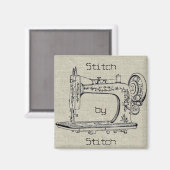  naaimachine, onderdruk magneet (Voorkant / Achterkant)