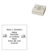  naaimachine op maat rubberstempel (Gestempeld)