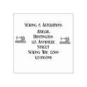  naaimachine op maat rubberstempel (Afrduk)