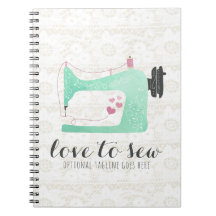 Naaimachine op Shabby Chic Kant & Jutezakkenstof