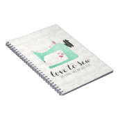 naaimachine op Shabby Chic Lace & Burlap Notitieboek (Rechterzijde)