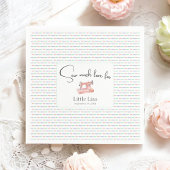 Naaimachine Pastel Stitch Baby shower Servet