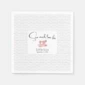 Naaimachine Pastel Stitch  Baby shower Servet (Voorkant)