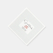 Naaimachine Pastel Stitch  Baby shower Servet (Hoek)