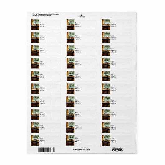 naaimachine per venster etiket (Full Sheet)