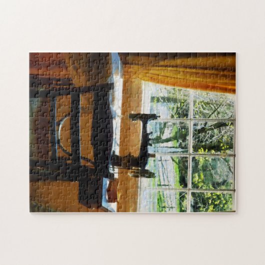 naaimachine per venster legpuzzel (Horizontaal)