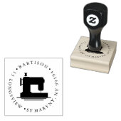 naaimachine RONDE RETOURADRES Rubber Stempel (Gestempeld)