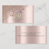 Naaimachine Roos Gold Diamonds Naaimachine Visitekaartje (Voorkant / Achterkant)