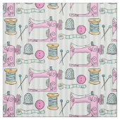 naaimachine - roze naaiwerk stof (Swatch)