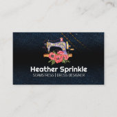  naaimachine | Rozen | Jean Fabric Visitekaartje (Voorkant)