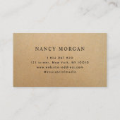 Naaimachine Rustic kraft Visitekaartje (Achterkant)