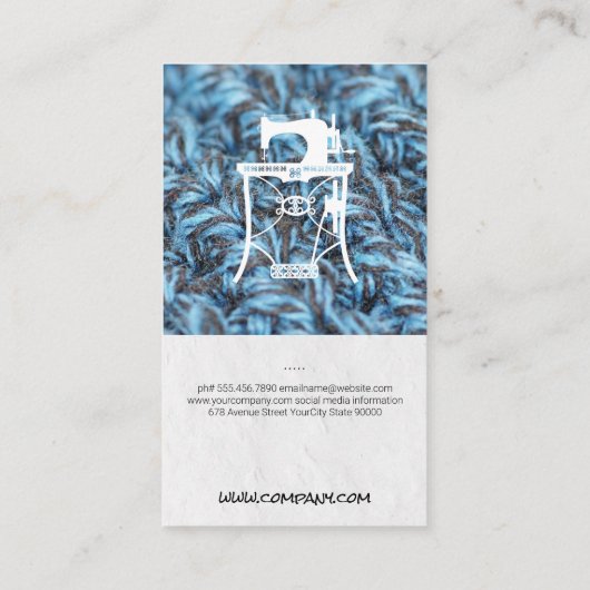 naaimachine | Seamstress | Tailor Visitekaartje (Achterkant)