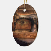 Naaimachine - Singer Keramisch Ornament (Links)