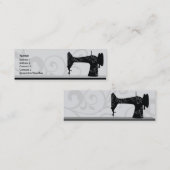 Naaimachine - Skinny Mini Visitekaartje (Voorkant / Achterkant)