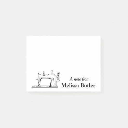  naaimachine, speciaal aangepast post-it® notes (Voorkant)