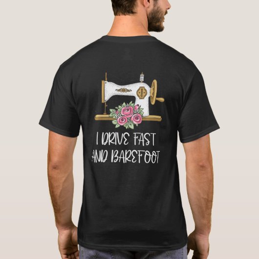 Naaimachine Steek Naaister Tailoring Kleermaker T-shirt (Achterkant)