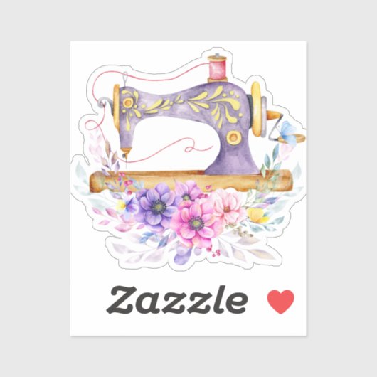 naaimachine sticker (Vel)