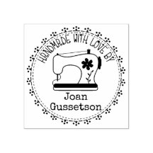 Naaimachine stiksels handgemaakt met liefde