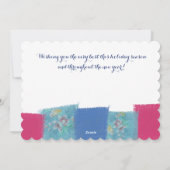 Naaimachine stof naaister kerstkaart (Achterkant)