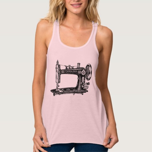 naaimachine tanktop (Voorkant)