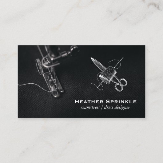 naaimachine | Thimble en Shears Visitekaartje (Voorkant)