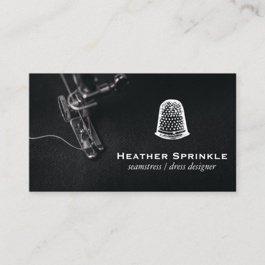 naaimachine | Thimble Logo Visitekaartje (Voorkant)