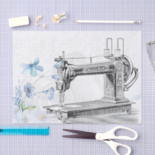 naaimachine tissuepapier (Craft)