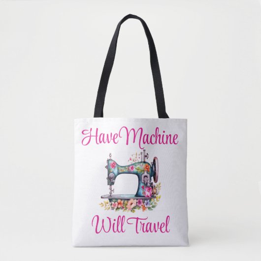 naaimachine tote bag (Voorkant)