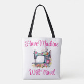 naaimachine tote bag (Achterkant)