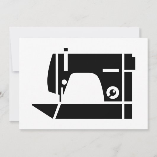 Naaimachine Uitnodigingen (Voorkant)