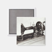 naaimachine van de zanger 'New Family', 1865 Magneet (Voorkant / Achterkant)