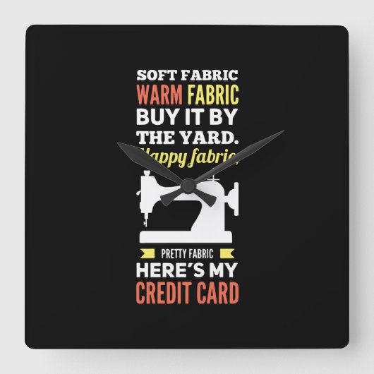 naaimachine vierkante klok (Voorkant)