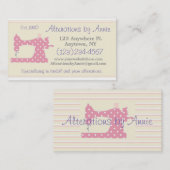 Naaimachine Visitekaartje voor zeefdruk (Voorkant / Achterkant)