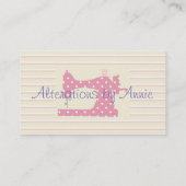 Naaimachine Visitekaartje voor zeefdruk (Achterkant)