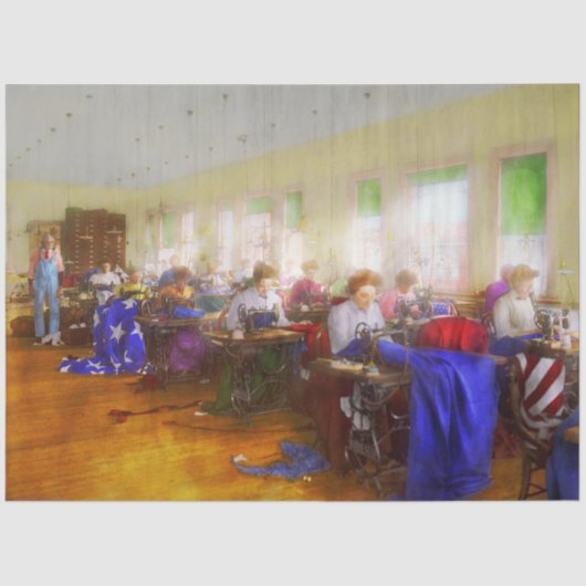 Naaimachine - vlag - Freedom Fabric 1909 Tissuepapier (Voorkant)