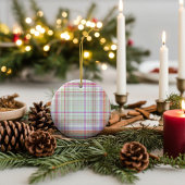 Naaimachine voor Quilters en Seamsters, Plaid Keramisch Ornament