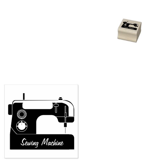 Naaimachine voor zeefdruk rubberstempel (Gestempeld)