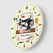 Naaimachine  wandklok (Hoek)