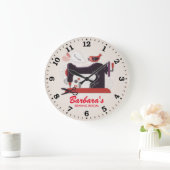 Naaimachine  wandklok (Huis)