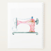 Naaimachine: Waterverf van naadloze machine Planner (Achterkant)