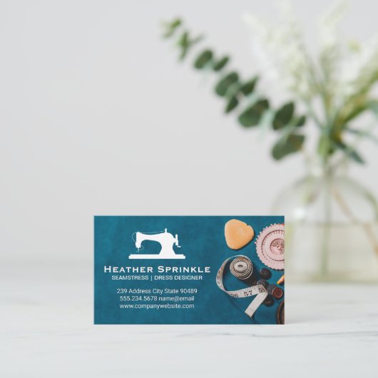 naaimachine | Workshop ambachten Visitekaartje (Staand voorkant)