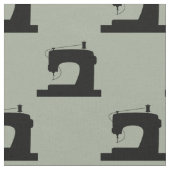 Naaimachine: zwart stof (Close Up)